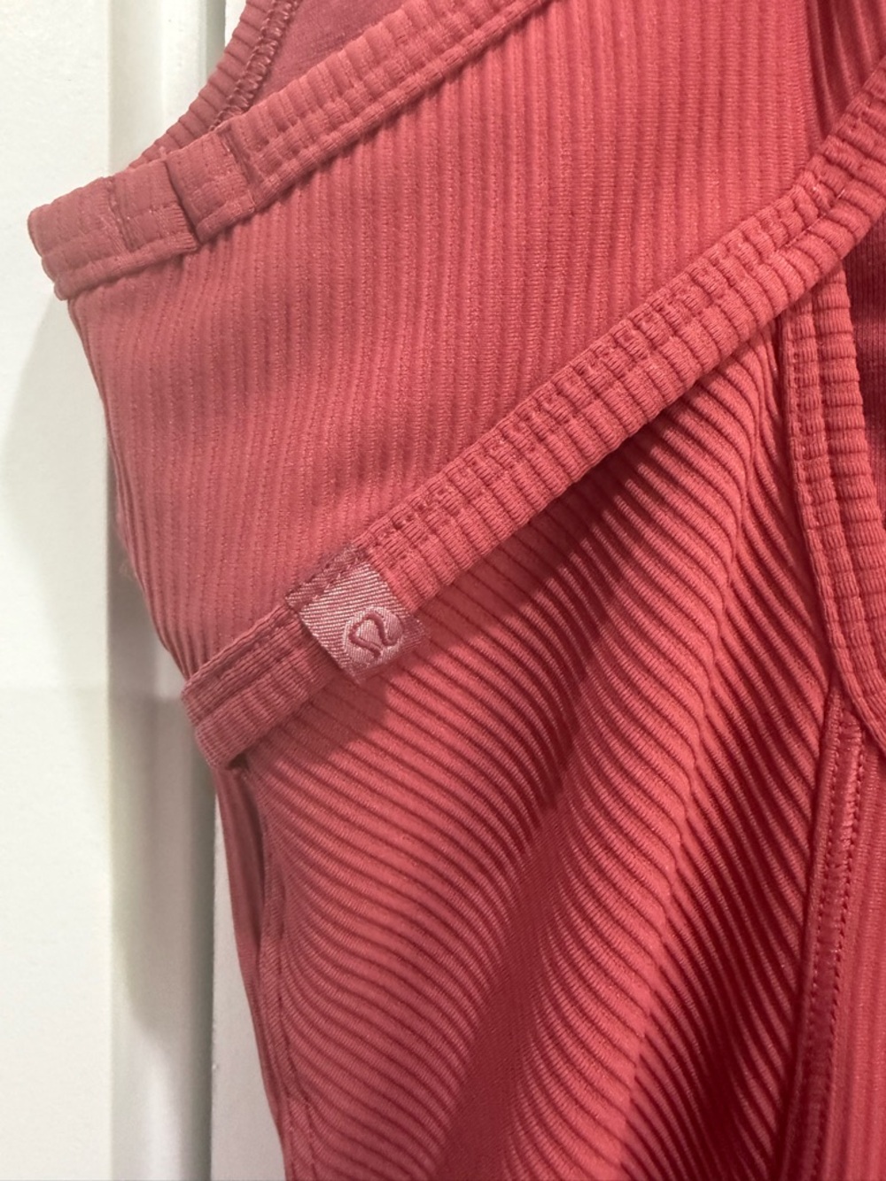 Lululemon Sleeveless Ribbed Dress - Deep Red - Picture 4 of 5